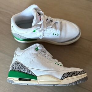 Nike WMNS Air Jordan 3 Retro Lucky Green Women's 7.5 Gently Used